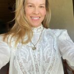 Hilary Swank Instagram – Sunday appreciation post…
As a lot of you know, I love vintage. If I’m not wearing sustainable @missionstatement I’m buying #Vintage 💝 I’m a sucker for this Edwardian era, love the white delicate lace. Also, #VintageJewelry is always a part of my collection. 😍 
Introducing you to two people who’s sites I frequent @barnabyjackvintage and @charmcony 💫 
Enjoy checking them out!
