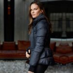 Hilary Swank Instagram - We’re at it again @missionstatement ! The Traversiamo multifunctional jacket keeps you chic and snug, for all your adventures on or off the mountains. Originally $650 now $395 for a limited time! #MakeAStatement #LiberateLuxury