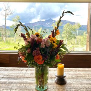 Hilary Swank Instagram - Yesterday was truly magical! 💫
So many wishes came true that have been in the manifestation brewery for 6 months. Can’t wait to share them all with you soon. ALSO, y’all’s outpouring of love, thank you! 🙌🏽

My favorite kind of day is where nothing is planned. And yesterday was a perfect rendition of that! It also included staying in my jammies all day long! Here’s a snippet of my day… and you will see that at the end, JUST after I blew out my candles, a rainbow appeared!! 🤯

Pic number one: 
Me sitting in a rocker on my porch, with my parrot on my shoulder knitting. What’s that you say? No, I did not turn 74! It was 47 🤣

2. Puppy Snuggles! 🥰

3. Mini-bike riding (don’t worry I only circled so don’t give me a hard time about no helmet!) 

4. I planted flowers…yep, still in my jammies! 

5. Breakfast in bed food 💝

6. Flowers from @justin_grey_stone and Sam!!! 💐😍

7. Ok, so I did change for dinner. But that was only because it was hair washing day! 🤣 Lots of candles to blow out!! 😅 And with my dear friends 💜

8. 🌈 ❤️🧡💛💚💙💜 🙌🏽

Thanks again for all the love!!!!