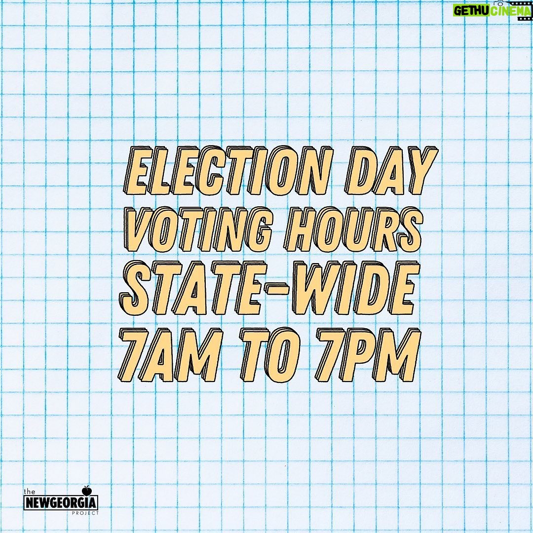 Hilary Swank Instagram - Hi! Please plaster the internet with these ðâš Voting today? Find your polling place by logging in with your basic voter info: ð»mvp.sos.ga.gov/MVP/ Need to drop your ballot off? Find a drop box in your county: ð» bit.ly/NGPBoxes For all voter info go to links in bio of @newgeorgiaproject ððœ