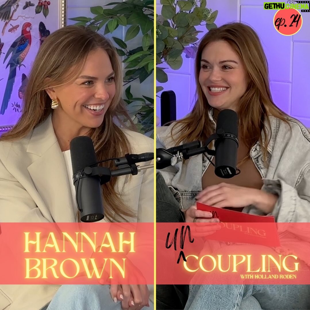 Holland Roden Instagram - Join Holland in studio with author, Bachelorette and podcaster Hannah Brown as they talk about Hannah’s break ups that made her discover who she wanted to be and how they have led her to a healthy relationship today. Plus, she talks about her brand new book MISTAKES WE NEVER MADE. Click the link in the bio to watch! #podcast #thebachelorette #hannahbrown #love #dating