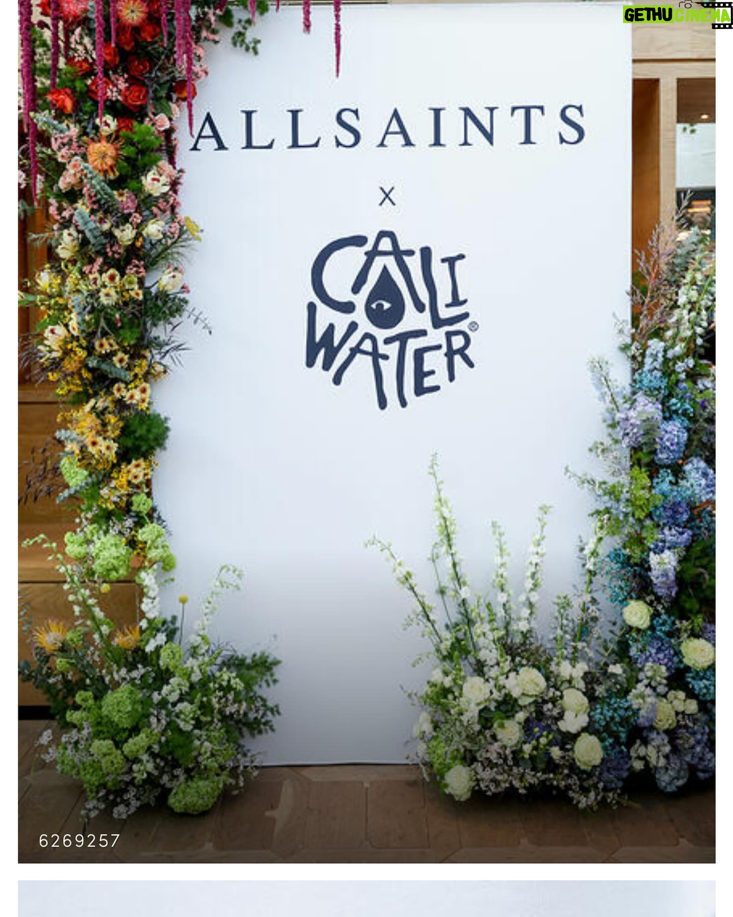 Holland Roden Instagram - Congratulations @allsaints and @caliwater on your capsule collection ๐๐ Two lovely brands with lovely people working behind these names๐ป Thank you Jorge and Chase for fitting us! Than you for having me โค๏ธ @olivertrevena and of course Alfie ๐ถ