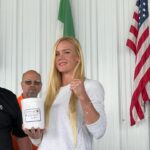 Holly Holm Instagram – Getting my fist casted for the IBHOF. You know I went with the left fist. 👊🏼I can’t wait to see it when it’s finished. So honored to be here😊 @internationalboxinghalloffame