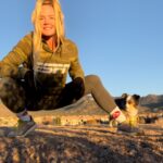Holly Holm Instagram – Fun in the sun……set. 🌅 with my girl, River. 🏃🏼‍♀️