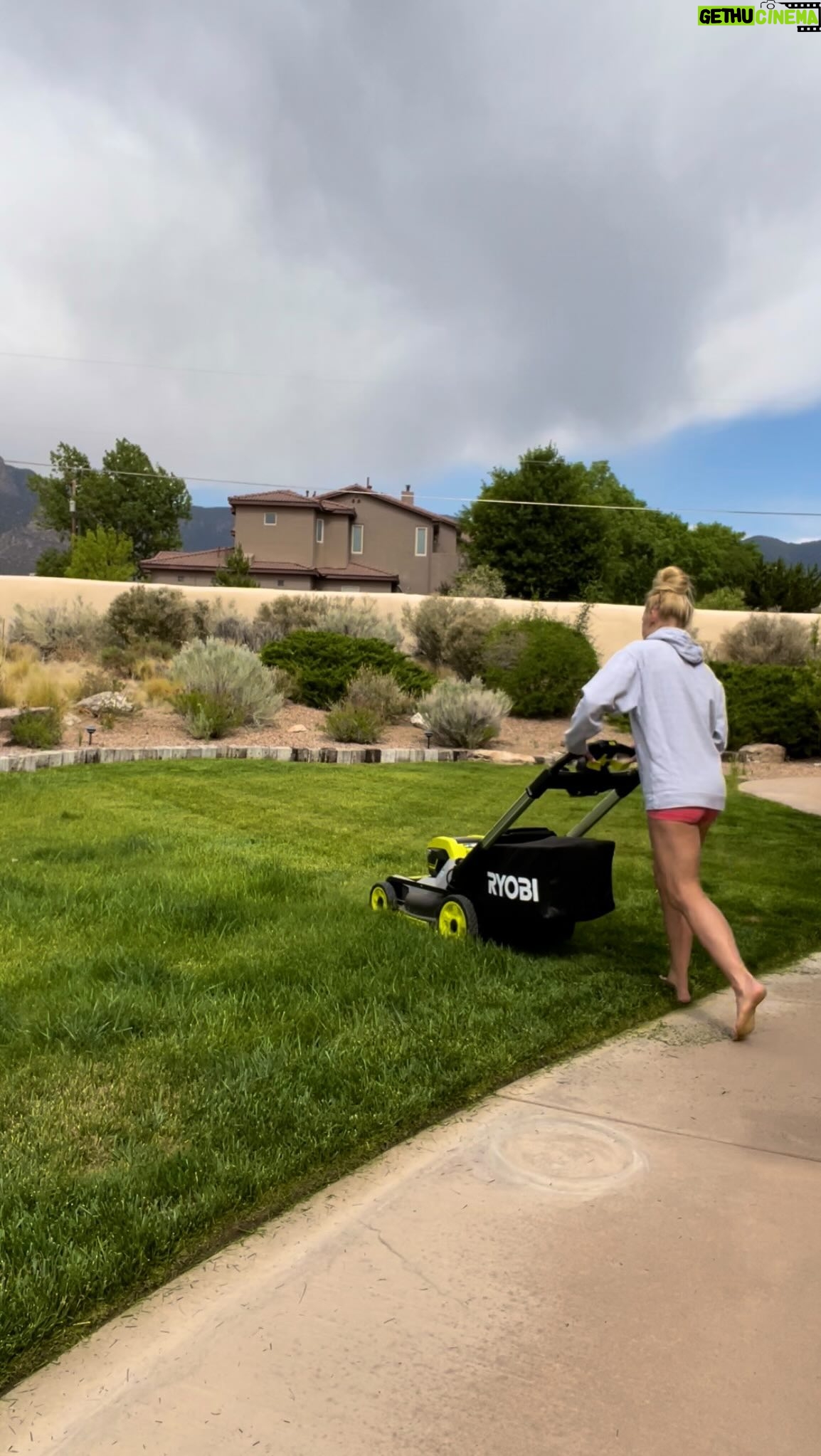 Holly Holm Instagram - Don’t worry, this is the last reel of me mowing the lawn. It’s just that @ryobitoolsusa sent me a lawn mower and I had to check it out. First time with a battery operated mower and I was impressed:)