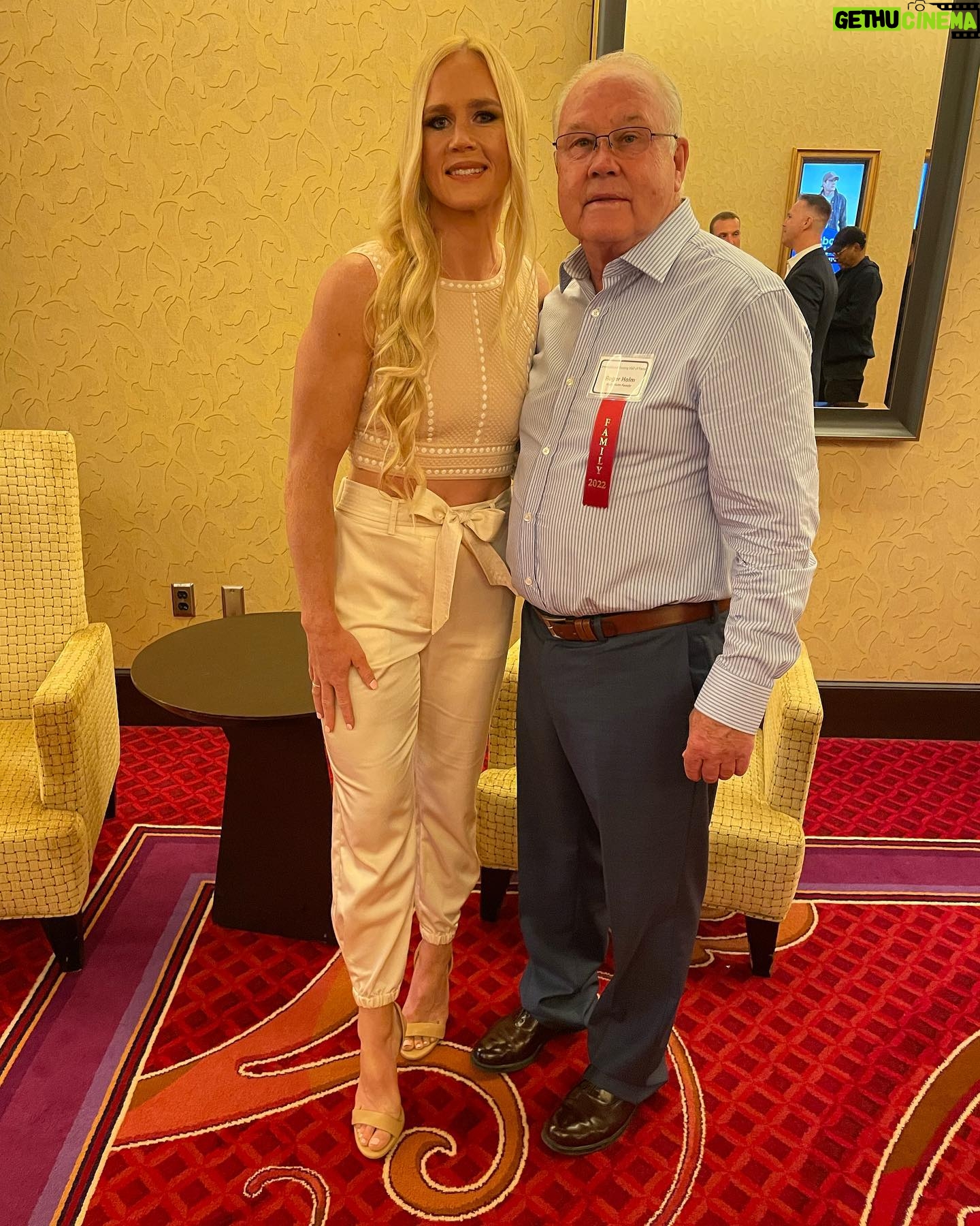 Holly Holm Instagram - My father. My encouragement. He has given me so much believe in myself.