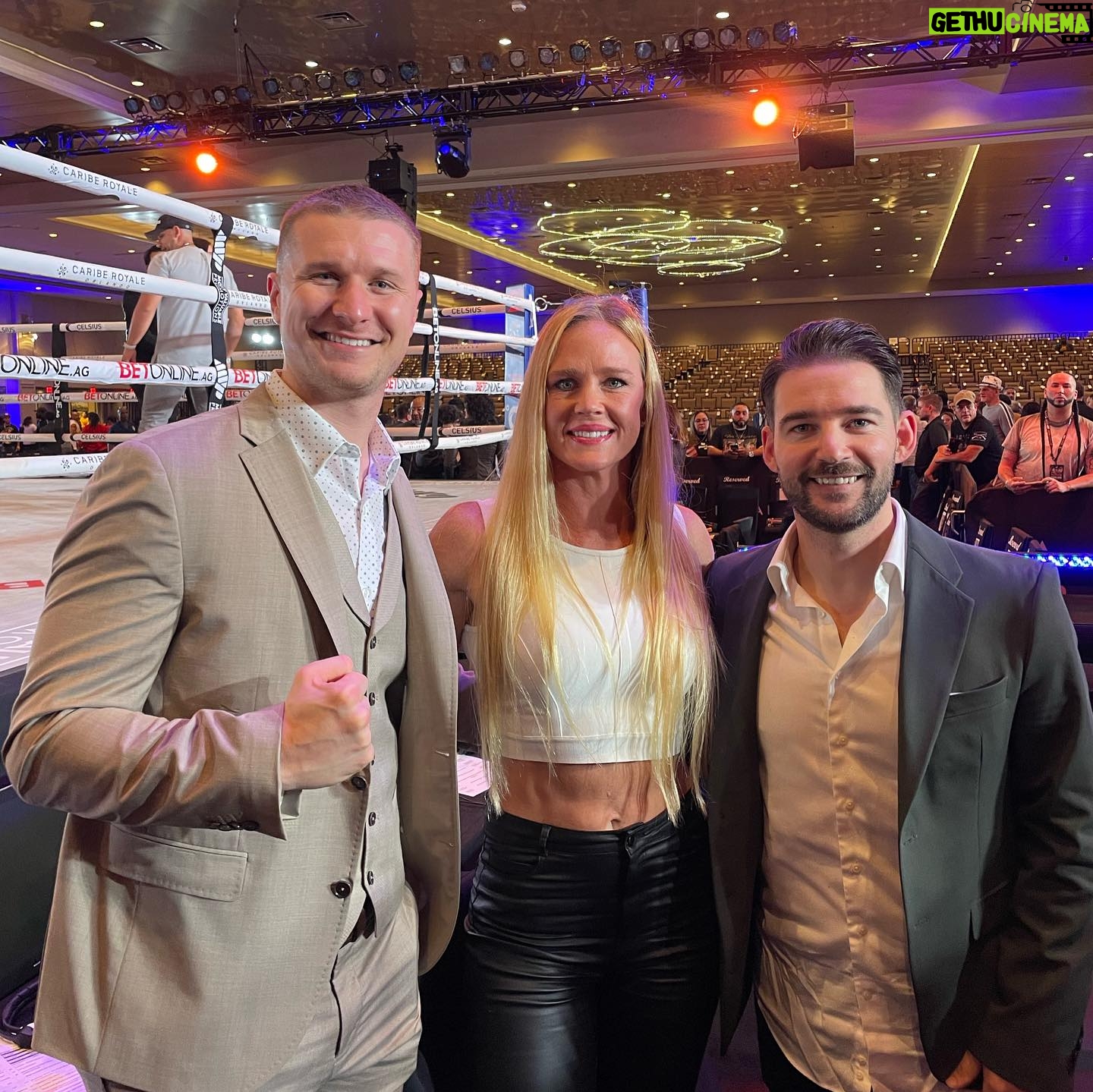 Holly Holm Instagram - It’s been a great night of fights here in Orlando! What a pleasure it was to be a part of the commentating team for the Serrano vs. Ramos fight. You ladies fought for an active 12 three minute round fight and showed true grit. Thank you for the inspiration!