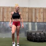 Holly Holm Instagram – Me second guessing why I asked for cardio today. Skier, echo bike, ropes, tire slams and sled pushes all super set with some strength in between. It hurts but  feels great when it’s done. Thank you @teamturningpoint 🔥 #flexfriday