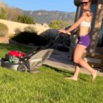 Holly Holm Instagram – First mow of 2022. Still a lot of work to do on the lawn but it’s starting out good so far.