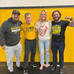 Holly Holm Instagram - What an honor to meet the legend Dan Gable and the wrestling team at @iowahawkeyewrestling . Any time I can go see my guy @realvvoods wrestle live you know I’ll be there. Tom Brands, Jeni Brands, Chad and everyone at Iowa City. Thank you for the experience and the hospitality. This was my first experience at a major dual meet. I hope to make it back to this electric place. 🔥 And as ALWAYS, it’s great spending time with some of my favorite people @izzystylewrestling @clayguida @kennedyblades #izzystylewrestling #teamwoods