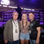 Holly Holm Instagram - Supporting all our 505 fighters here at @bareknucklefc tonight! With my pops and my big bro @holm3283_the_barber