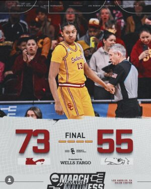 Holly Robinson Peete Instagram - Soooo Funnn! Congratulations @uscwbb!!! #SweetSixteenBound ✌🏾❤️💛🏀 #marchmadness #FightOn #uscwomensbasketball