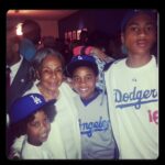 Holly Robinson Peete Instagram – One of my most cherished moments captured: Rachel Robinson loving on my boys Roman, RJ and ROBINSON! Sheβs 101ππΎππΎππΎππΎ#jackierobinson #jackierobinsonday πππΎ #42