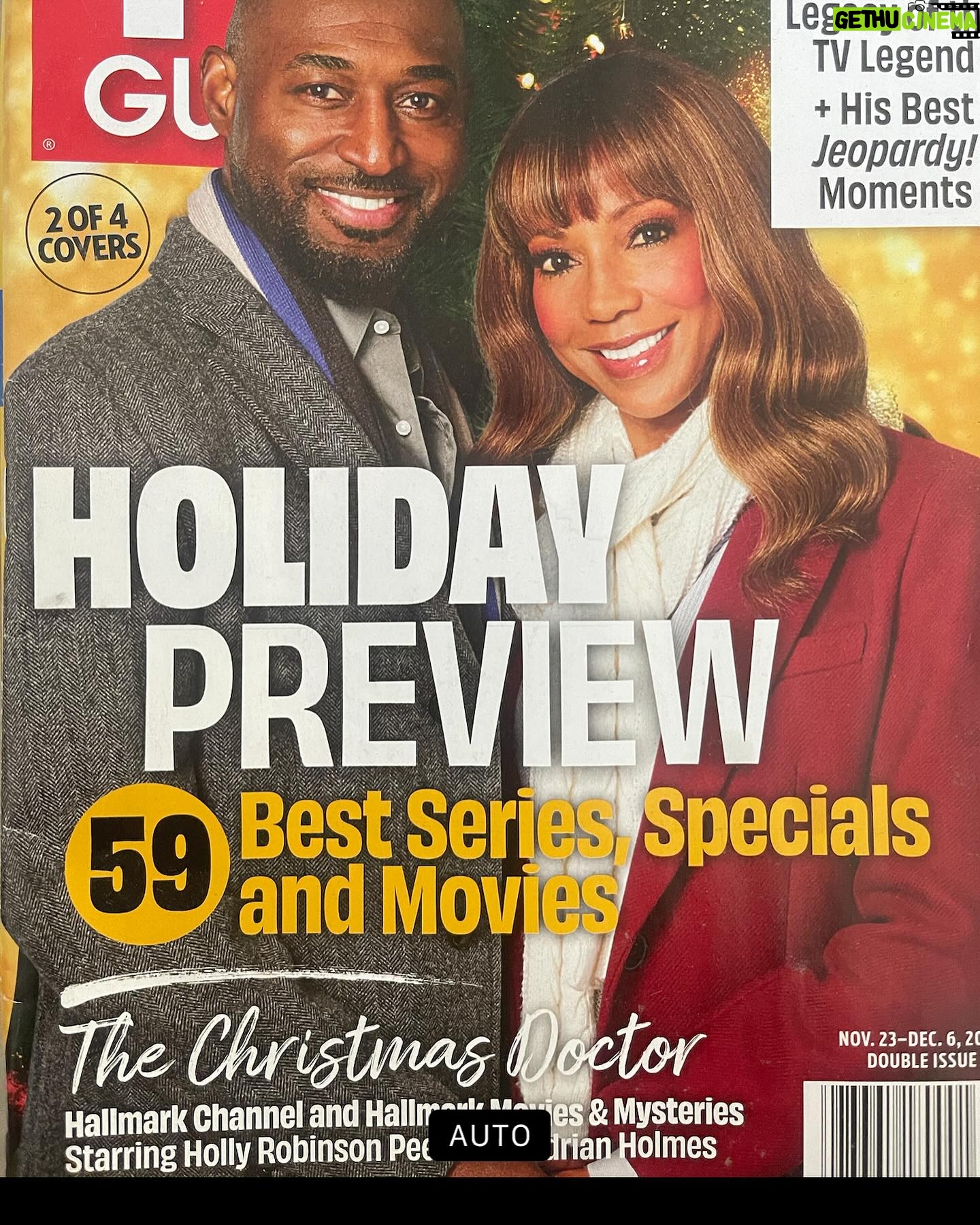Holly Robinson Peete Instagram - I canβt let the day end without wishing happy birthday to my #TheChristmasDoctor costar @adrianholmes!!! ππππβ¦we shot this movie in 2020 ( before he was Uncle Phil π) during the pandemic with strict protocols in place. We had to gargle with some liquid plumber tasting mouthwash just to have our little kiss (swipe) and follow all these awkward strict rules after having just met! You were so gracious Adrian and such a gentleman! So proud of you! Love ya and I hope you had an amazing birthday!!