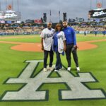 Holly Robinson Peete Instagram – Thank you @dodgers for inviting us to throw out the first pitch in honor of #AutismAwarenessMonth #AutismAcceptanceMonth!! Thank @realrjpeete for catching your dad!! 💙😊⚾️ #proudclubbymomma #autismmom #autismadvocate 
📸 @jon.soohoo