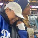 Holly Robinson Peete Instagram – It was “bring your Bestie to your son’s job day” at Dodger Stadium last night! 😜💙💙 such a fun night. We got the W which means we had to do our air guitar dance in the parking lot! 🎸So goofy!! Sooo fun😜 💙💙💙⚾️⚾️⚾️ #dodgerswin #blueheavenonearth @dodgers @terryellis @lewistpowell @realrjpeete