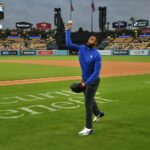 Holly Robinson Peete Instagram – Thank you @dodgers for inviting us to throw out the first pitch in honor of #AutismAwarenessMonth #AutismAcceptanceMonth!! Thank @realrjpeete for catching your dad!! 💙😊⚾️ #proudclubbymomma #autismmom #autismadvocate 
📸 @jon.soohoo
