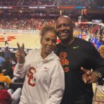 Holly Robinson Peete Instagram – Soooo Funnn! Congratulations @uscwbb!!! #SweetSixteenBound ✌🏾❤️💛🏀 #marchmadness #FightOn #uscwomensbasketball