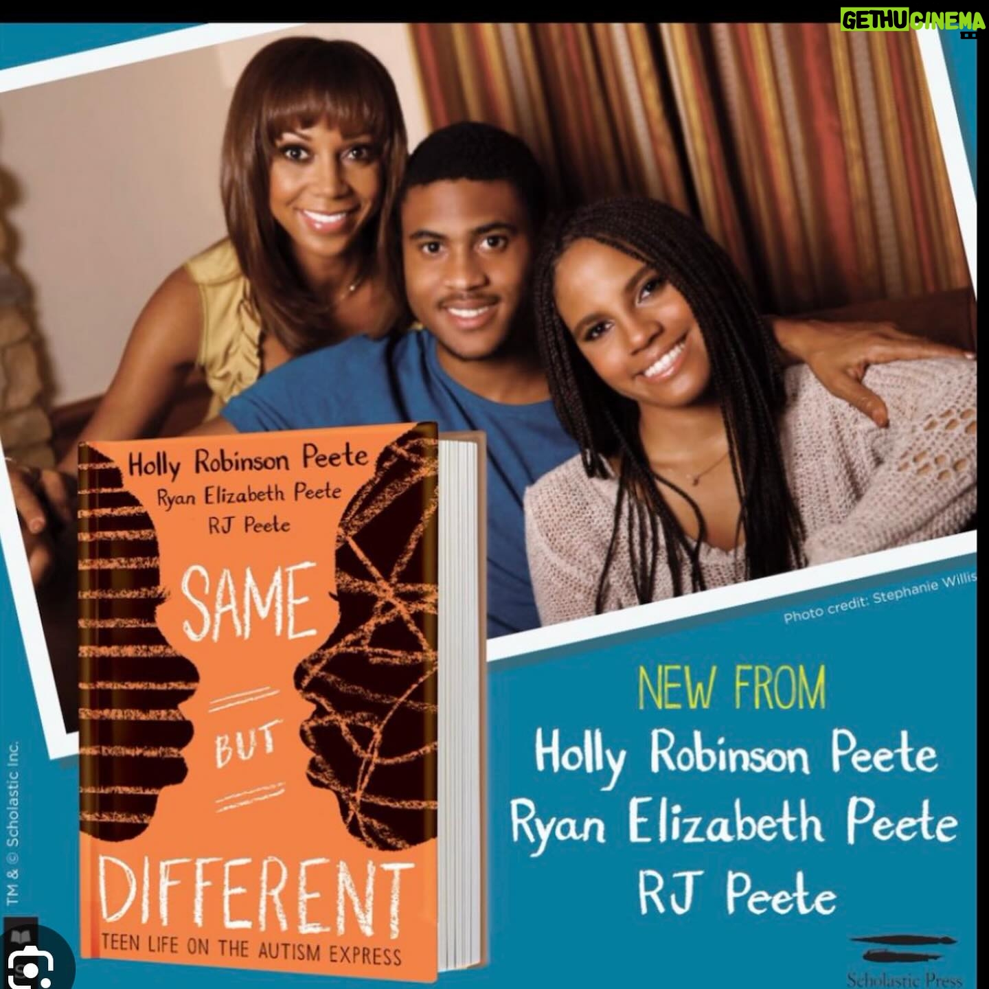 Holly Robinson Peete Instagram - SO PROUD of our children’s books! When we began our Autism journey we saw ZERO books for elementary or middle school age children promoting autism awareness and/or acceptance… so we wrote some! #MyBrotherCharlie #CharlieMakesASplash and #SameButDifferent : Teen Life On The Autism Express are all books used by many teachers to promote inclusion and support for neurodiversity at an early age! Do you have them? Get them for your kid’s library or for a favorite teacher or librarian 👦🏽👧🏽💙💦📚 link in bio #autismacceptance #autismawareness #autismbooksforchildren