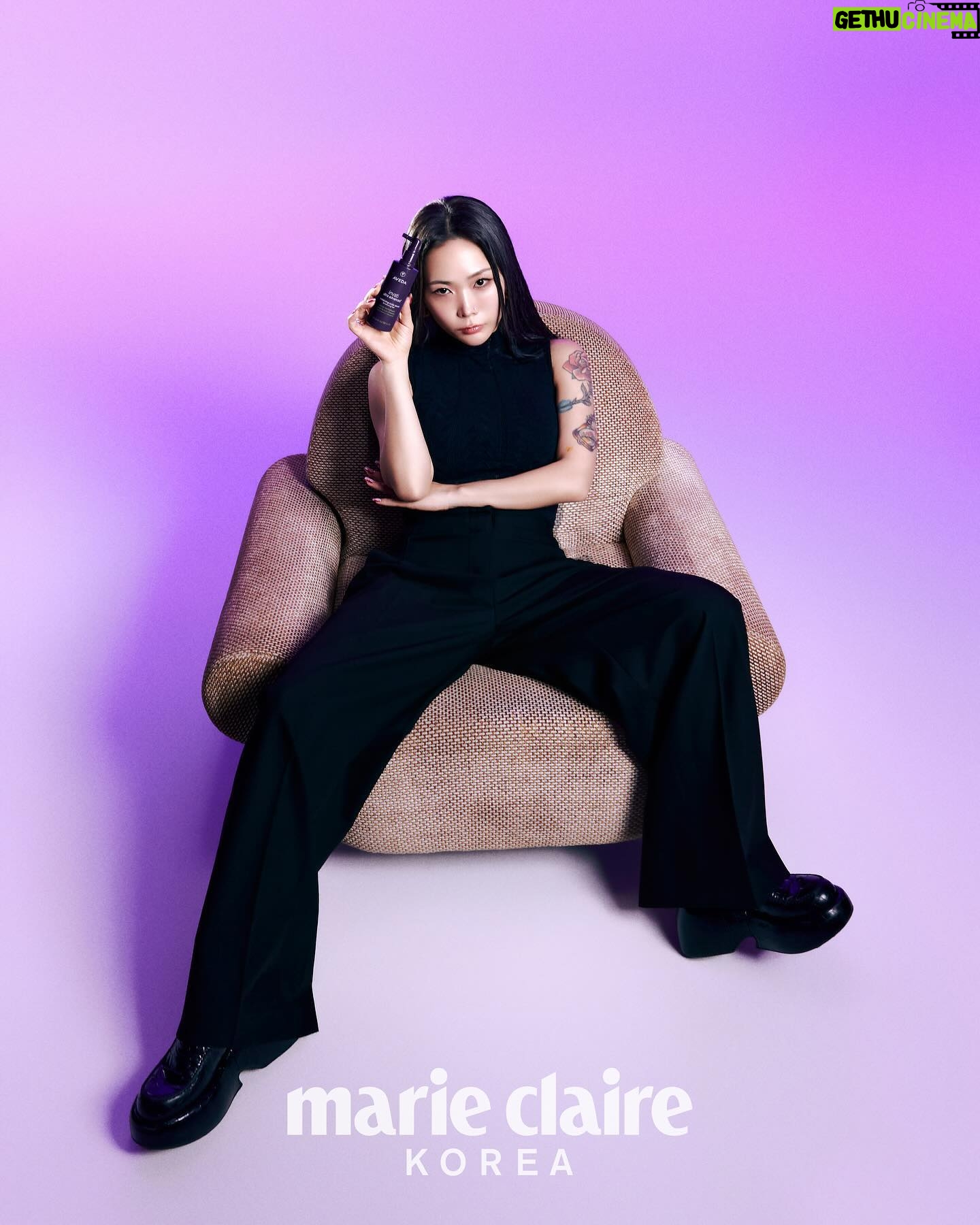 Honey J Instagram - 💜 @avedakr @marieclairekorea