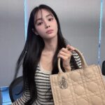 Hong Su-zu Instagram - @Dior #광고 #DiorBookTote #DiorCruise 🦋 New Dior Book Tote in Macrocannage Leather 🤍