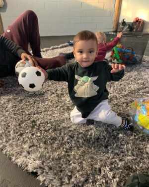 Hope Solo Instagram - Two days ago we celebrated Lozen and Vittorio’s first birthday! It’s been flat out emotional how quickly they grow up, how proud we are, how we— as a family— survived our first year in a pandemic. We’re so grateful for all the love and support from family, friends, nurses and doctors even when our babies are more familiar with masks and Zoom calls than we are! We feel the love, they feel the love, and every day has been as exhausting as it was rewarding. Here are a couple highlights of our twins. ⁣⠀
⁣_____________________
Lozen may be another #USWNT GK in the making ⚽ ⁣And Vittorio sure does love his parents 🥰