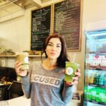 Hope Solo Instagram - Out of the farm ▶️ into the city! Gotta take advantage of all the LA hot spots when I’m in town! @holyjuicebar is always so good that one’s never enough! Had to get two! 😂🥤2️⃣