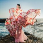 Huda ElEtrreby Instagram - @carolinaherrera 🌸 Photographer @mseifphotography Stylist @nourbozz Stylist assistant @waelfrng Makeup @kiwarkis Hair @toni.saade Earrings @auroreezzedine