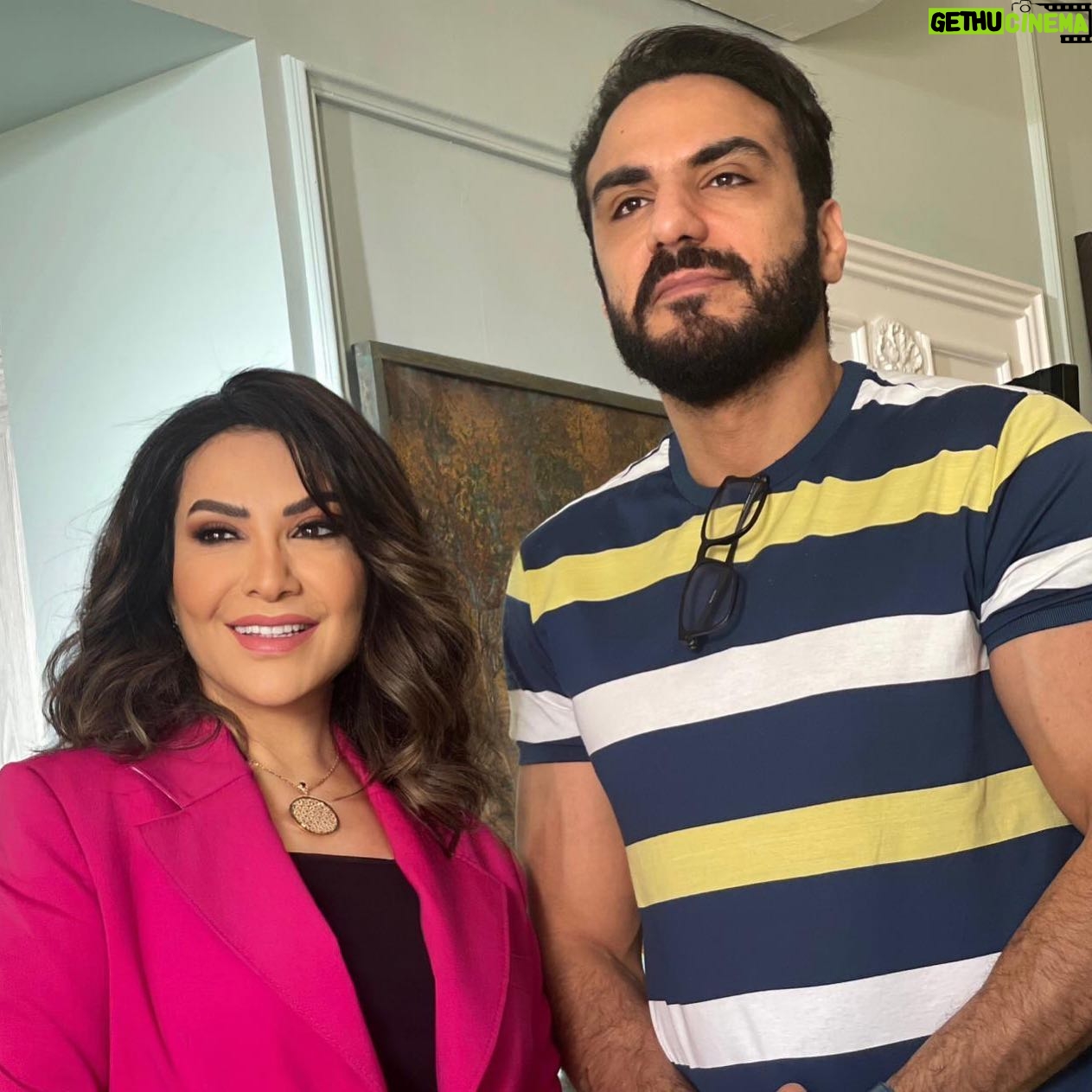 Huda Husain Instagram - مسلسل عودة_خالتي للمخرج @mohamedgomaa_official @miskjewellery @eaglefilmsprod @jamalsannanofficial 💖💗 @mahmeed_stylist