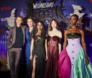Hunter Doohan Instagram - I love these people so much!!

Thank you @wednesdaynetflix @netflix @goughalfred @miles_millar @animateted @coralworld @aliblue @angelvdb @iamjdiaz @tiffbrisenostylist @robscheppy and so many more!!