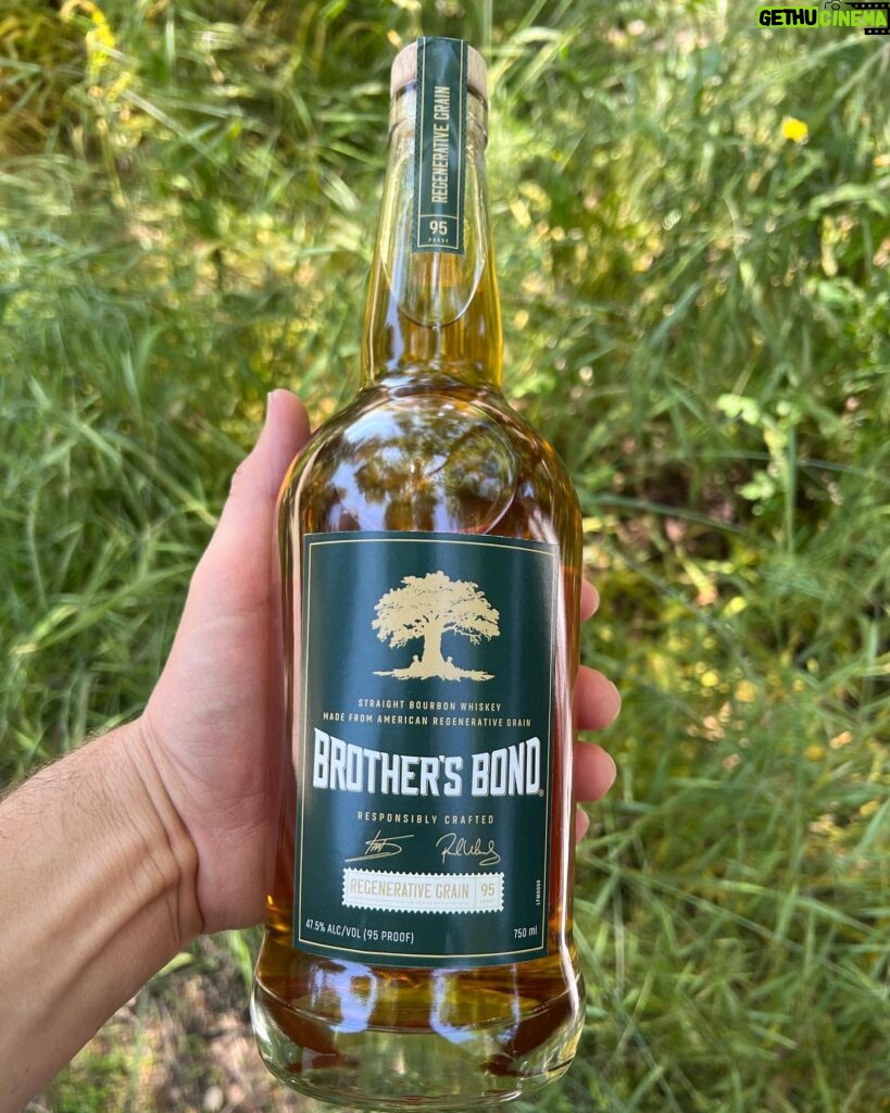 Ian Somerhalder Instagram - #happyearthday !!!!!!! We said we would do it and we did. We worked so hard to make this happen. We are so very proud to present our @brothersbondbourbon REGENERATIVE STRAIGHT BOURBON. Delicious. Nuanced. Carbon sequestering. The way nature intended. This is a small step but it’s our step and it’s our legacy. I can’t wait to share details about our amazing new distillery and incredible partners. Your mind will be blown… Dreams do come true. It’s time to celebrate American grain. Time to celebrate Farmers. Time to celebrate passion and innovation. Time to bond. #brothersbondbourbon #timetobond #bbbregenerativewhiskey NOTE: This label is obviously not final and is a mock up, but I was too excited to share. Do you like where we’re going with it? Drop a comment. WE VALUE YOUR FEEDBACK! 🙏🥃🌽🌾