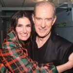 Idina Menzel Instagram - Still reeling from #Wicked20. What an incredible celebration and reunion with so many friends. I’m so proud to be a part of this family. 💚 Photos by Bruce Glikas @bruglikas @broadwaybruce_ Styling: @taraswennen Hair: @anthonycampbellhair Makeup: @genevieveherr Coat: @azziandosta Top/Trousers: @albertaferretti Shows: @sam_edelman Clutch: @jimmychoo Ring: @kavantsharart