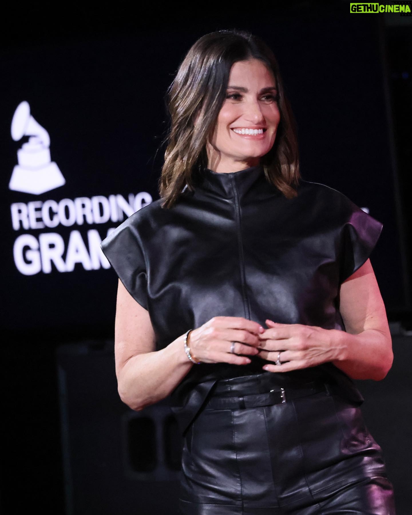 Idina Menzel Instagram - Not to be dramatic, but we'll never get over this night with #IdinaMenzel. 💚 The iconic artist stopped by the #GRAMMYMuseum to talk about her newest project #DramaQueen and how her career journey has been throughout the years.