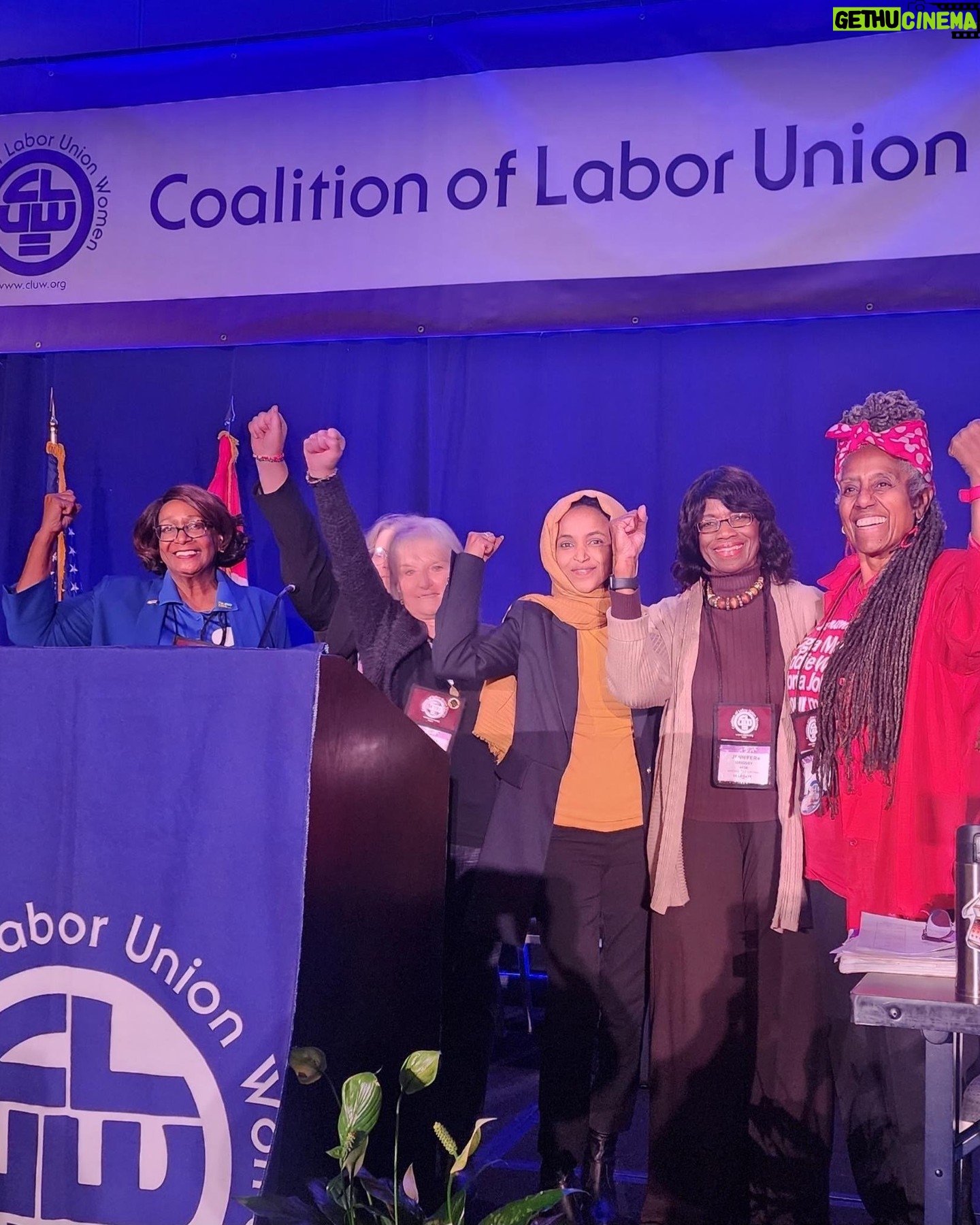 Ilhan Omar Instagram - No place feels more at home than a room full of union women in Minnesota! Thank you to the Coalition of Labor Union Women.