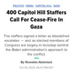 Ilhan Omar Instagram – Only solidarity and love will stop this war and stop more civilians from losing their lives.
Over 400 staffers, led by Muslim and Jewish staff, sent a letter calling for a ceasefire, safe return of hostages, and humanitarian aid today.
In Minnesota, my good friends Jaylani Hussein, Beth Gendler and Malika Tahir wrote a moving op-ed against violence, harassment and intimidation of our fellow Muslim and BIPOC Minnesotans
We will outwork the hate.