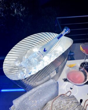 Iliana Papageorgiou Instagram - Last night in Ibiza celebrating the launch of the newest addition to the @greygoose collection, Grey Goose Altius. A glacial smoothness experience carefully bottled by hand.

Bonus of the night @idriselba on the decks. Cheers 🍸 
#GreyGooseAltius #ad