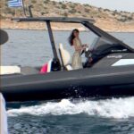 Iliana Papageorgiou Instagram - Boat day with #maybellinegr 🚤 dress @costarellos 💛