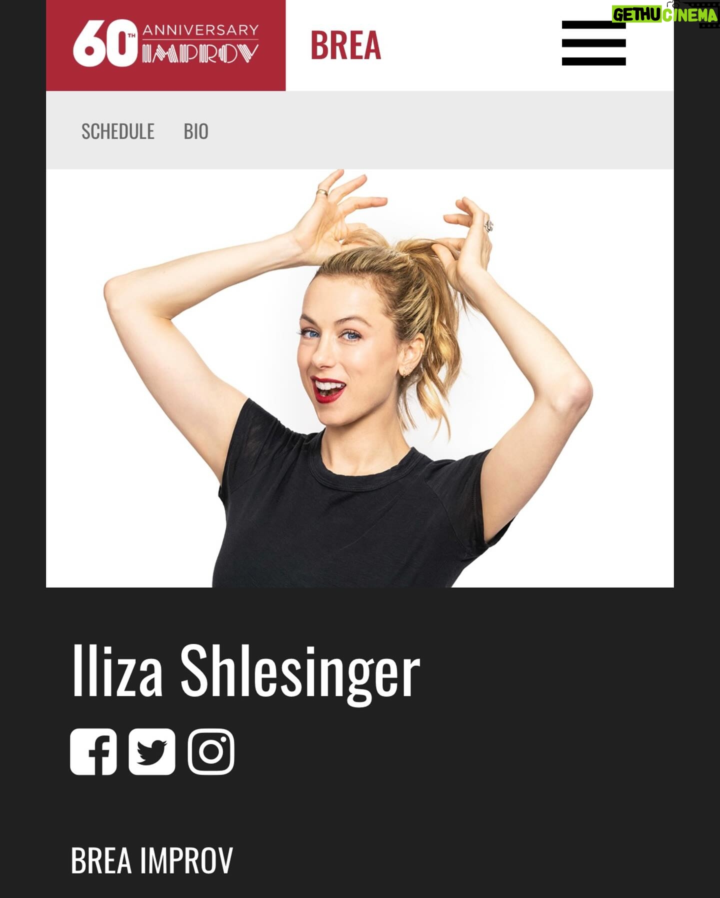 Iliza Shlesinger Instagram - Four shows at @breaimprov in May! 7:30pm & 9:45pm on Friday 5/10! 7pm & 9:30pm on Saturday 5/11! Get tickets! Link in bio / story! ❤️🔥