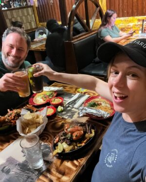 Iliza Shlesinger Instagram - Last Saturday night as the parents of only one child.
We @galuten fully leaned into being an American suburban family of 4 by going to Costco then going for Mexican in the valley. We are so excited to be holding our little boy around this time next week 🤞 shout out to @newbalancelifestyle for keeping me athletic looking from the belly down.