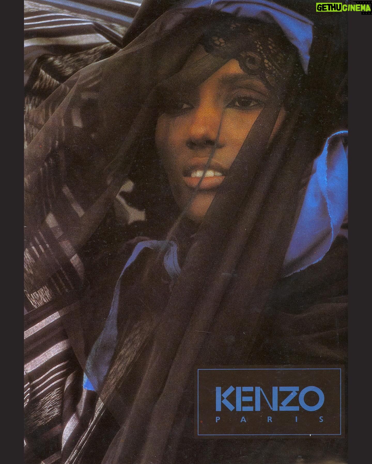 Iman Instagram - RIP #HansFeurer Hans and I had a lot in common besides creating memorable images for @kenzo… we both loved the magic hour light.. early morning for the very first light of dawn & end of day for that warm sunset light… What magical sorcery we created.. full of mystery but with Kenzo magically bright colors! Rest in Peace my friend #HansFeurer