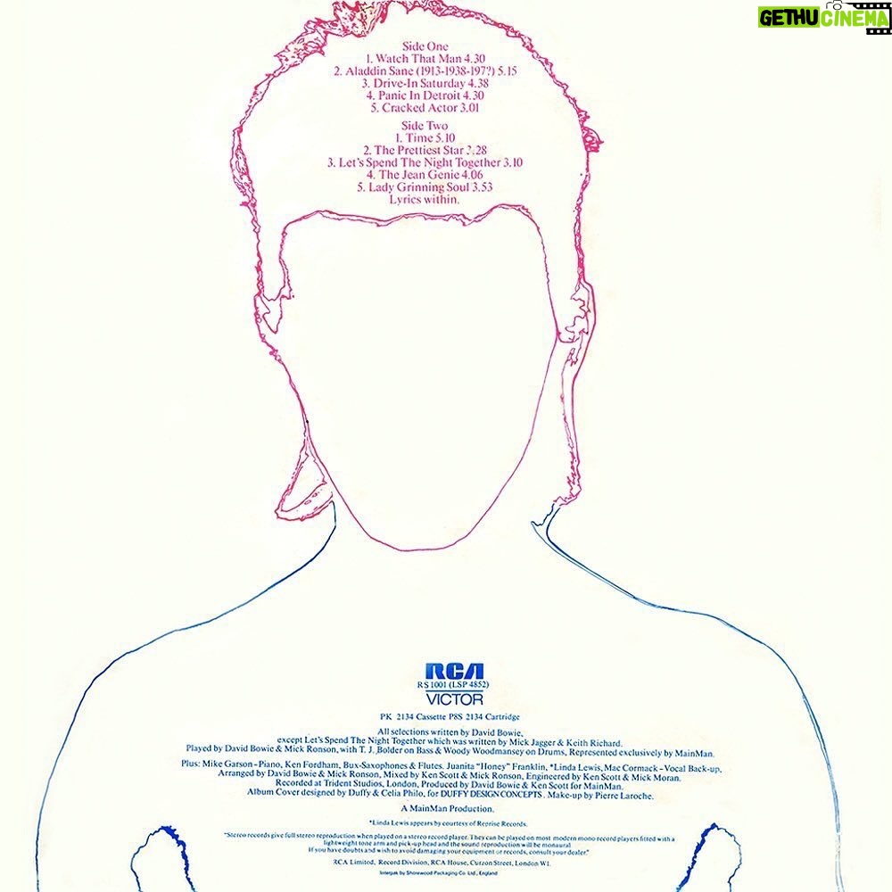 Iman - 8.7K Likes - #rp @davidbowienews David Bowie released ‘Aladdin Sane’ 51 years ago today.
⚡️
#BowieForever #AladdinSane