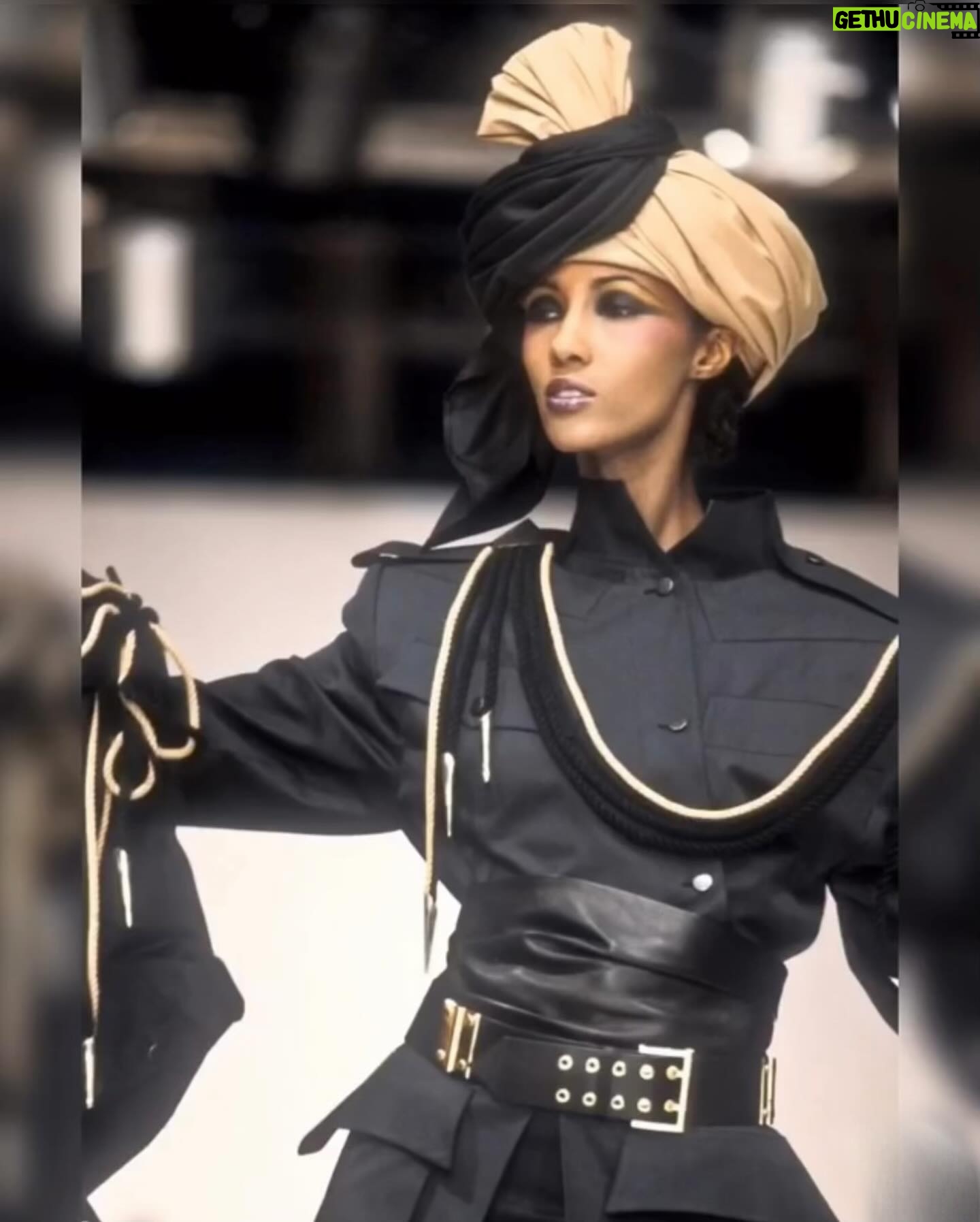 Iman Instagram - RIP #ClaudeMontana He designed for the whole look of a woman..hair, makeup, attitude.. and of course, he gave her power with that SHOULDER POWER … very operatic and very dramatic! You will be missed #ClaudeMontana