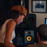 Inbar Lavi Instagram - Recording this album has been the most terrifying and gratifying experience I’ve had in years. Thank you @morseartists for letting my voice be heard x ———————————————————————— In the studio with @therealchenneeman Shot by my one and only @mr.gross