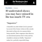 Inbar Lavi Instagram - Thanks @washingtonpost 👰🏻 #Imposters streaming now on @netflix @tv.sdarot @youtube @itunes @amazonprimevideo @vudufans @googleplay