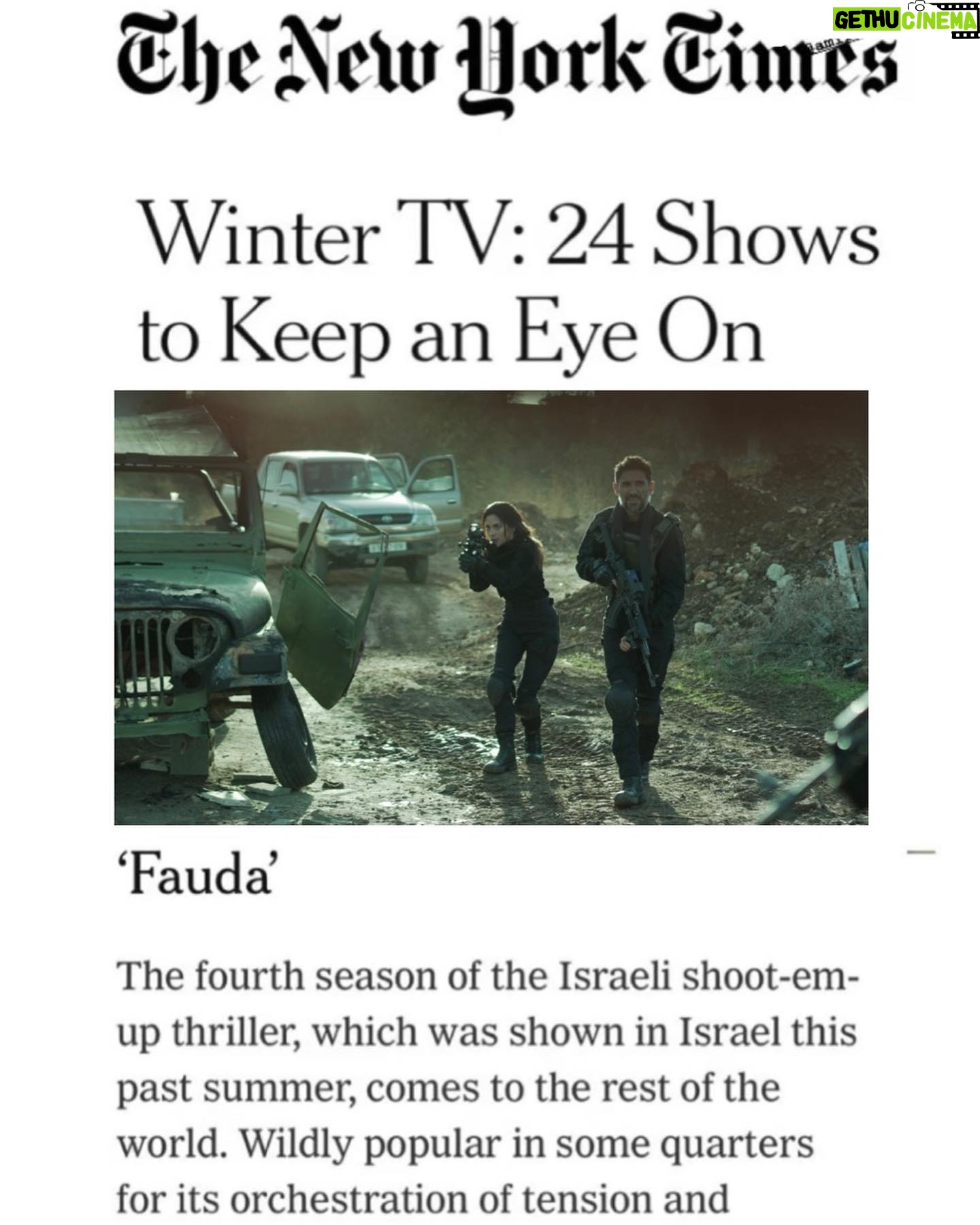Inbar Lavi Instagram - Somewhere between Tel Aviv & Kfar Kasem @faudaofficial January 20th @netflix worldwide