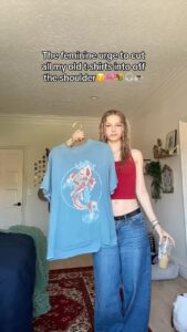 Indi Star Instagram - I will forever do this to my old tshirts🤷🏼‍♀️🤷🏼‍♀️😋 #outfitinspo #diy #explorepage