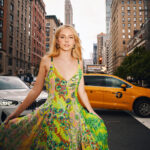 Indi Star Instagram - absolutely gorgeous Delphinium Godet Dress from @rpnewyork during NYFW. love the way this dress looks in NYC... looking forward to fashion week coming up soonn 🪬🪩🧿🗽🏙️ , , , #RPNewYork #NYFW #FashionWeek #NYC #DelphiniumGodetDress #Fashion