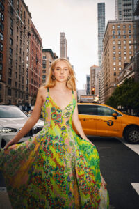Indi Star Instagram - absolutely gorgeous Delphinium Godet Dress from @rpnewyork during NYFW. love the way this dress looks in NYC... looking forward to fashion week coming up soonn 🪬🪩🧿🗽🏙️ , , , #RPNewYork #NYFW #FashionWeek #NYC #DelphiniumGodetDress #Fashion