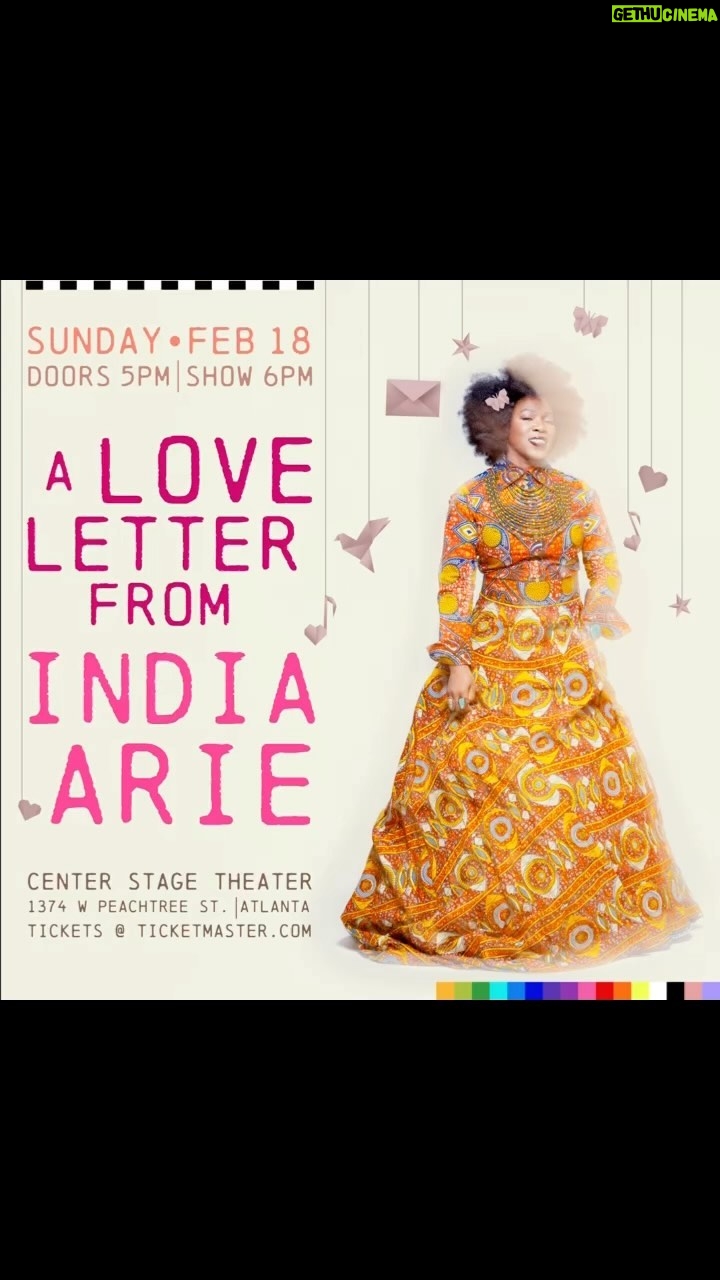 India.Arie Instagram - FEBRUARY18TH IN ATLANTA!! LINK IN BIO! “ A LOVE LETTER FROM INDIA ARIE” A RARE and SPECIAL INTIMATE VALENTINES SEASON PERFORMANCE! Move with INTENTION for the tickets. This room is intimate, and THIS show will only happen ONCE! You all my know, I’ve been quiet these last few years, performances are rare these days, but I want to BE with yall. And What better time? And what better SONGS, than the love songs. SO AGAIN!! LINK IN BIO! “Love, the most powerful energy in the Universe, and all we have to do it use it” - India.Arie ~ The Cure Cover art: @denisu81