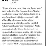 India.Arie Instagram - thank you @rollingstone ⭐️ thank you @_shannonsanders for an AMAZING song. @markbatsonrocks for a Dope Production